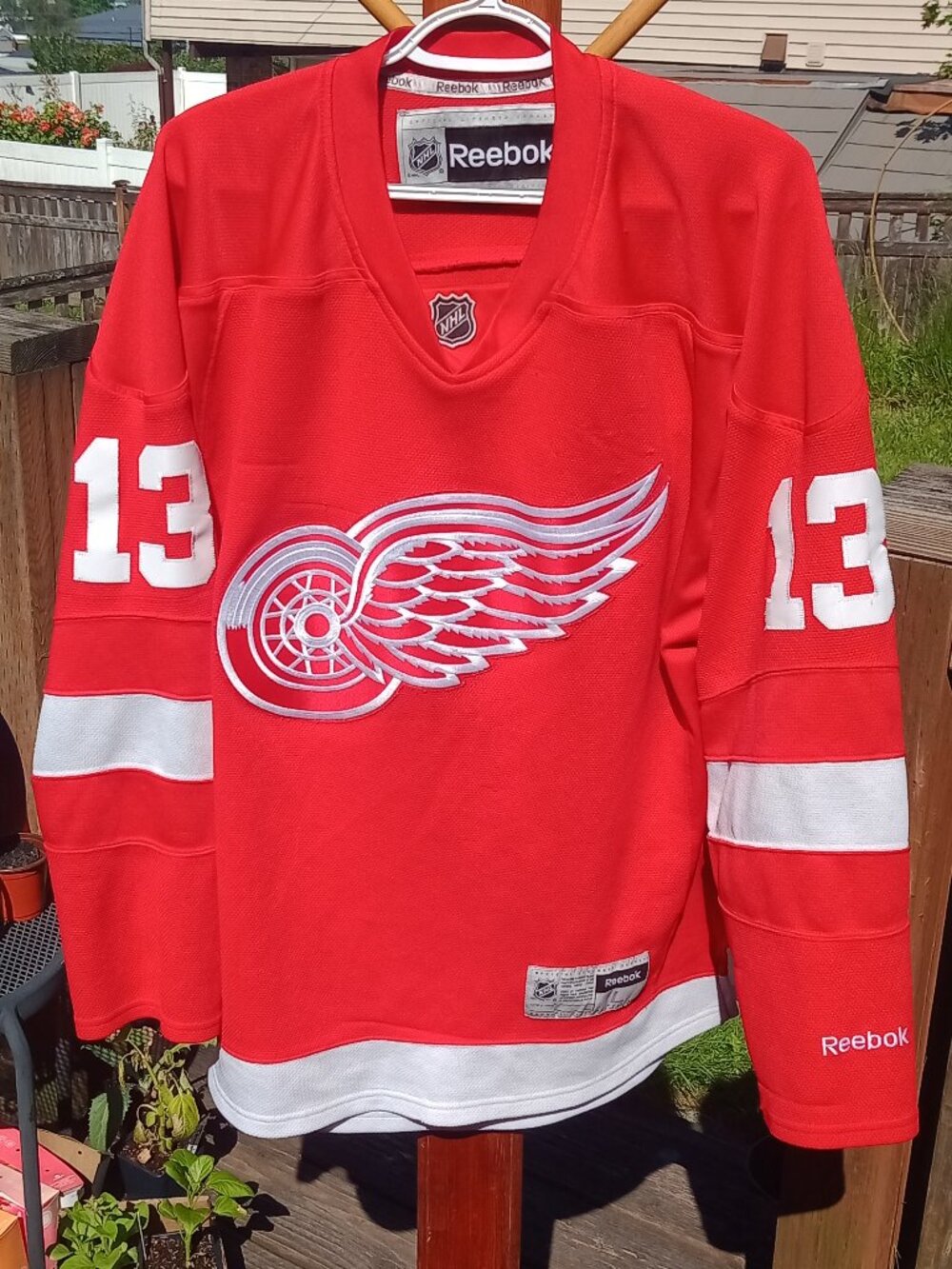 Pavel Datsyuk Reebok Detroit Red Wings NHL hockey jersey - Picture 2 of 15
